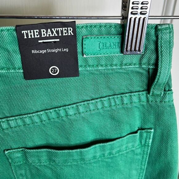 Blank NYC THE BAXTER IN FEELIN' LUCKY Jeans Green Size 27 Nwt - Picture 7 of 10